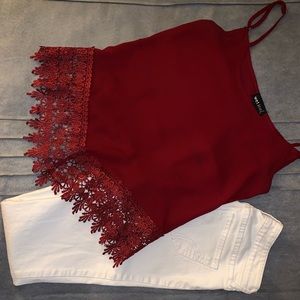 Hollister jeans with blouse